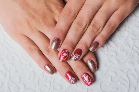 Tendencias en uñas para Navidad